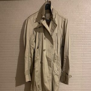 Guess mens Size Large khaki trench coat